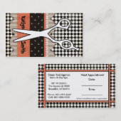 Haar-Scheren, Haar-Stylist, Geschäfts-Karte Terminkarte (Vorne/Hinten)