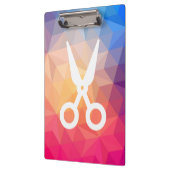 Haar schneidet Symbol Klemmbrett (Links)