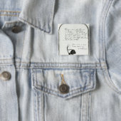 Haar schnitt vom Kopf des Kaisers Napoleon Button (Beispiel)