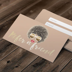 Haar-Schönheits-Salon der Empfehlungs-Karten-  Empfehlungskarte