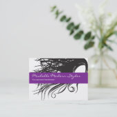 Haar-Schönheits-Visitenkarten Visitenkarte (Stehend Vorderseite)