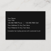 Haar-Schönheits-Visitenkarten Visitenkarte (Rückseite)