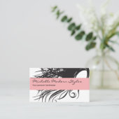 Haar-Schönheits-Visitenkarten Visitenkarte (Stehend Vorderseite)