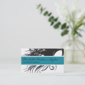 Haar-Schönheits-Visitenkarten Visitenkarte (Stehend Vorderseite)