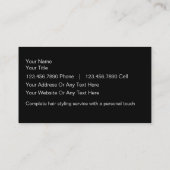 Haar-Schönheits-Visitenkarten Visitenkarte (Rückseite)