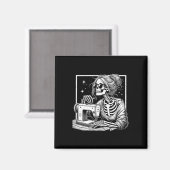 Haar Skeletter Kanalisationen vierter Halloween-Se Magnet (Vorderseite/Rückseite)