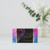 Haar Sparkler in einem Girly Colorado Glitzer Visitenkarte (Stehend Vorderseite)