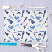 Haar-Stylist bearbeitet Muster Seidenpapier (Handwerk)