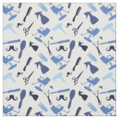 Haar-Stylist bearbeitet Muster Stoff (Muster)