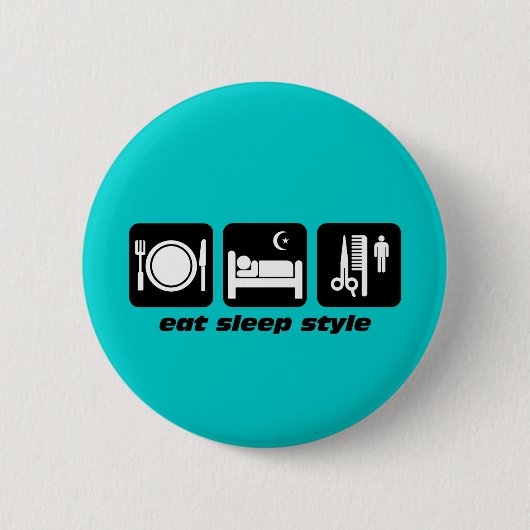 Haar-Stylist Button (Vorderseite)
