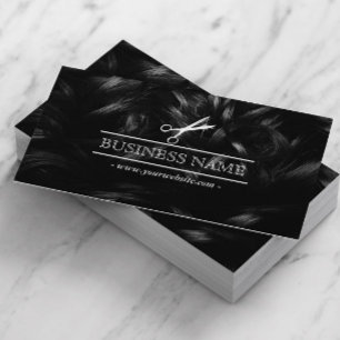 Haar Stylist Chic Curly Hair & Scissor Visitenkarte