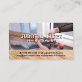 Haar Stylist Cutting Hair Terminkarte (Vorderseite)