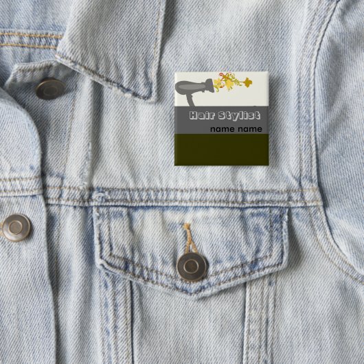 Haar-Stylist Diva-Salon-Name Button (Beispiel)
