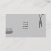 Haar-Stylist - Feder Visitenkarte (Rückseite)