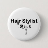 HAAR-STYLIST-FELSEN-Button Button (Vorderseite)