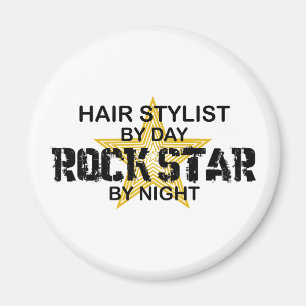 Haar-Stylist-Felsen-Stern bis zum Nacht Magnet