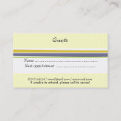 Haar-Stylist-fördernder Schönheits-Salon Terminkarte (Rückseite)