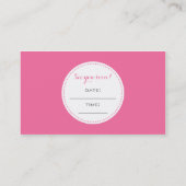 Haar-Stylist-Geschäfts-Karten modern Terminkarte (Rückseite)