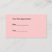 Haar-Stylist-Geschäfts-Karten Terminkarte (Rückseite)