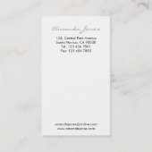 Haar-Stylist - Geschäfts-Karten Visitenkarte (Rückseite)