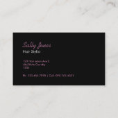 Haar-Stylist-Geschäftskarten Visitenkarte (Rückseite)