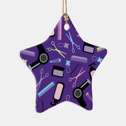 Haar-Stylist-Geschenk-Idee Keramikornament (Rechts)