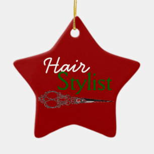 Haar-Stylist-Geschenk-Verzierung Keramikornament