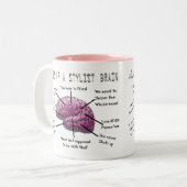 Haar-Stylist-Geschenke "Atlas eines Zweifarbige Tasse (Vorderseite Links)