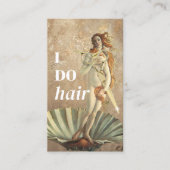 Haar Stylist Goddess & Gold Scissour Beauty Salon Visitenkarte (Vorderseite)