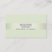 Haar Stylist Gold Glitzer Saloon Linen Limon Visitenkarte (Rückseite)