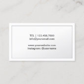 Haar-Stylist-Gold Scissor minimalen Visitenkarte (Rückseite)