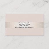 Haar-Stylist-GoldGlitzerconfetti-Saal Visitenkarte (Rückseite)