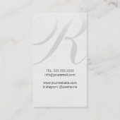 Haar-Stylist-Goldschlag-Trockner-eleganter Visitenkarte (Rückseite)