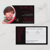 Haar-Stylist - Haar-Aufbereiter - Foto - Terminkarte (Vorne/Hinten)