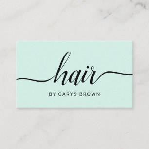 Haar-Stylist-handgeschriebenes Minimalistisches Visitenkarte