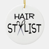 Haar-Stylist Keramikornament (Vorne)