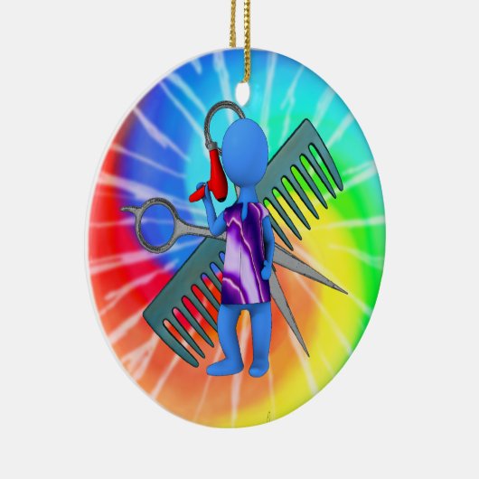 Haar-Stylist Keramikornament (Rechts)