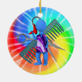 Haar-Stylist Keramikornament (Hinten)