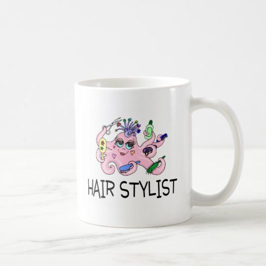 Haar-Stylist-Krake Kaffeetasse (Rechts)