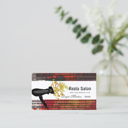 Haar-Stylist-künstlerische Terminkarte (Stehend Vorderseite)