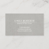 Haar-Stylist-moderne Kreis-Silberconfetti-Punkte Visitenkarte (Rückseite)