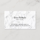 Haar-Stylist-moderne Schwarze u. Weiß Scissor Visitenkarte (Rückseite)