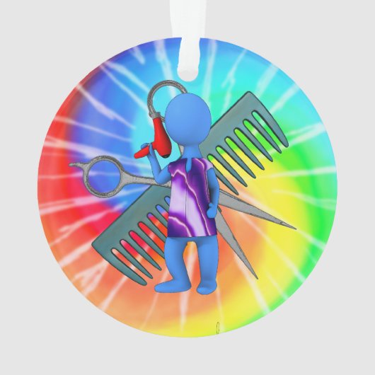 Haar-Stylist Ornament (Rückseite)