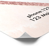 Haar-Stylist-Preisschild Poster (Ecke)