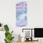 Haar-Stylist-Preisschild Poster (Heimbüro)