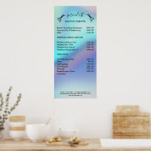 Haar-Stylist-Preisschild Poster (Küche)