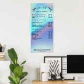 Haar-Stylist-Preisschild Poster (Heimbüro)