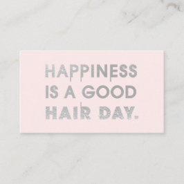 Haar Stylist Quote Chic Modern Foil Typografy Visitenkarte
