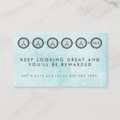 Haar-Stylist-Salon-Loyalitäts-Programm-Karten Treuekarte (Vorderseite)