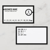 Haar-Stylist-Salon-minimaler Treuekarte (Vorne/Hinten)